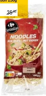 Nouilles chinoises Carrefour Sensation 250g
