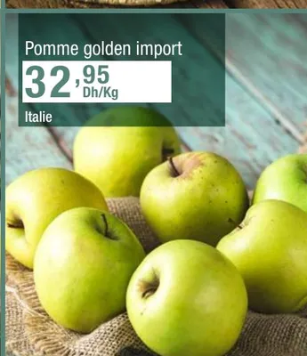 Pomme golden import