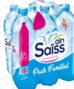Pack de 6 bouteilles d'eau minérale naturelle Aïn Saiss 1,5L x 6