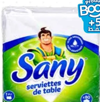Serviettes de table Sany x 80 unités
