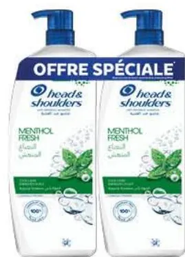 Pack de 2 shampoings Head & Shoulders Menthol 500ml x 2