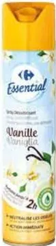 Désodorisant aérosol parfum fleur vanille Carrefour 300ml