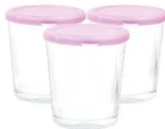 Ramequins avec couvercle Alex Clé 36cl - 3 pièces - كؤوس بغطاء