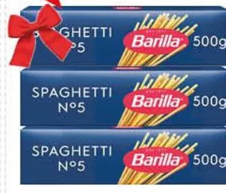 Lot de 3 spaghettis Barilla N° 5 500g x 3