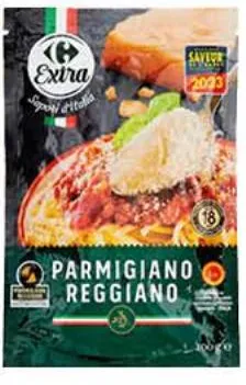 Parmigiano reggiano rapé Carrefour 100g