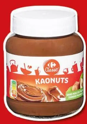 Pâte à tartiner aux noisettes Carrefour 400g