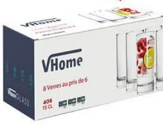 Verres à thé Marrakech 15cl - 8 pièces - كؤوس للشاي
