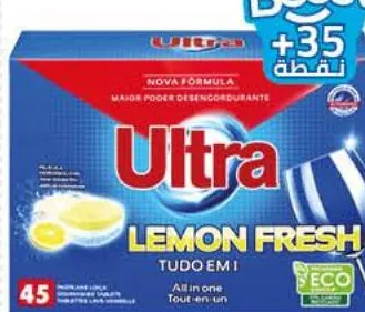 Pastilles pour lave-vaisselle Ultra citron 45 unités