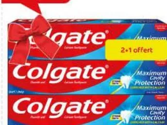 معجون أسنان Pack de 2 dentifrices Colgate Fluoride et Calcium 120ml x 2