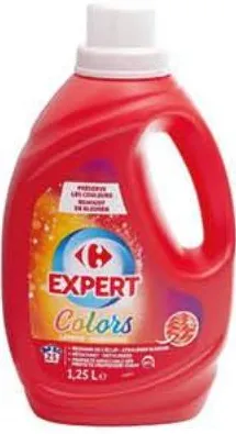 Lessive liquide spécifique couleur Expert Colors Carrefour 1,25L