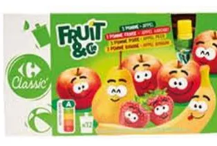 Compotes en gourde assortiment