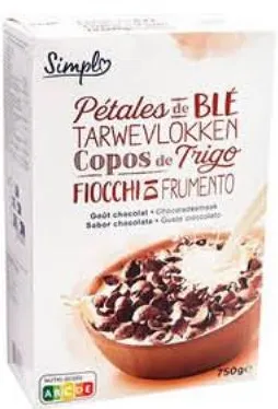 Pétales de blé goût chocolat