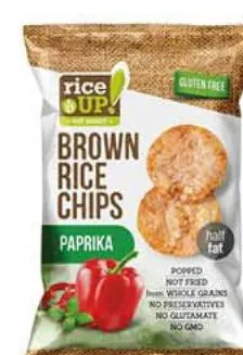 Chips de riz brun paprika Rice Up! 60g