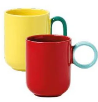 Mug en porcelaine Couleur 26cl - كوب