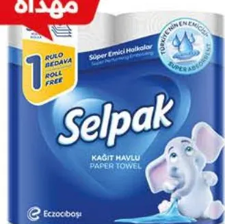 Essuie-tout Selpak 3 plis - 4 unités