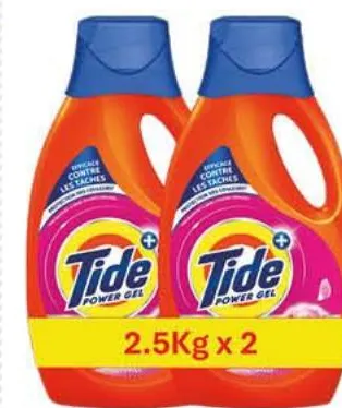 Pack de 2 lessives liquides Tide 2,5kg x 2