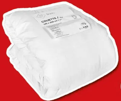 Couette microfibre Blanche 140x220cm