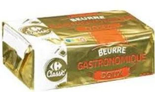 Beurre gastronomique doux