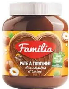 Pâte à tartiner cacao noisettes Familia 350g