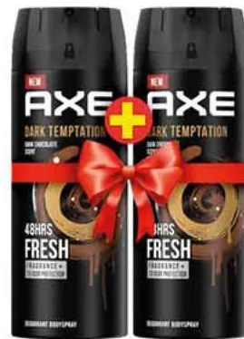 Pack de 2 déodorants Axe Dark Temptation 150ml x 2