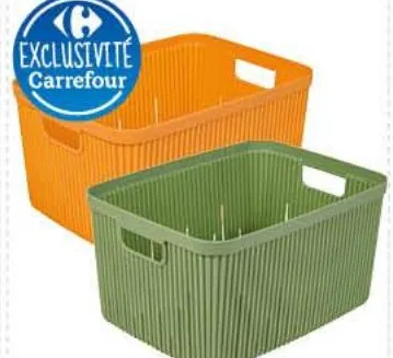 Panier de rangement en plastique 7L