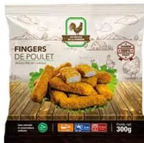 Fingers de poulet panés Les Délices de la fermière 300g
