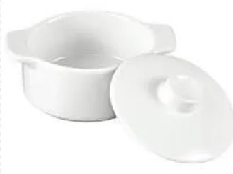 Mini cocotte ronde en porcelaine 12x10cm - طنجرة الضغط