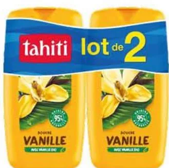 Lot de 2 gels douche Tahiti Original vanille 250ml x 2