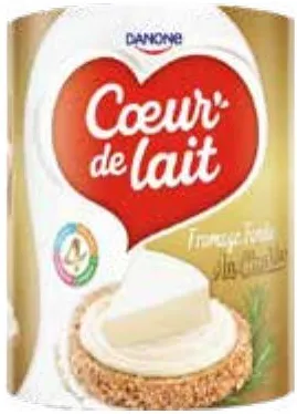 Fromage fondu cheddar Coeur de lait 64 portions