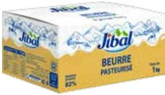 Beurre pasteurisé Jibal MG 82%