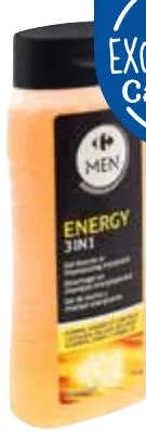 Gel douche et shampooing énergisant Carrefour 300ml