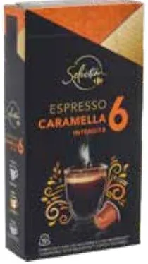 Café en capsules saveur caramel