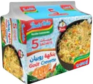 Lot de 5 nouilles instantanées Indomie 85 x 5 Diverses saveurs
