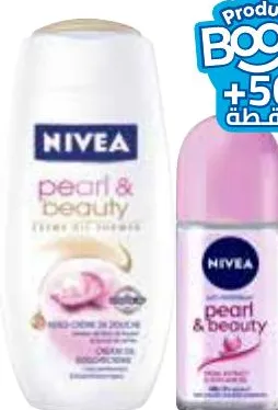 Créme douche 200ml + roll-on 50ml Nivea pearl & beauty