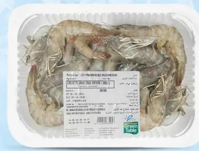 Crevettes grises surgelées